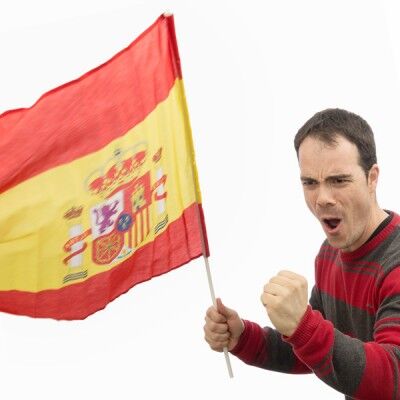 Bandera de España con Asta...